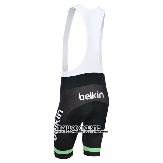 2013 Maillot Ciclismo Belkin Vert et Noir Manches Courtes et Cuissard